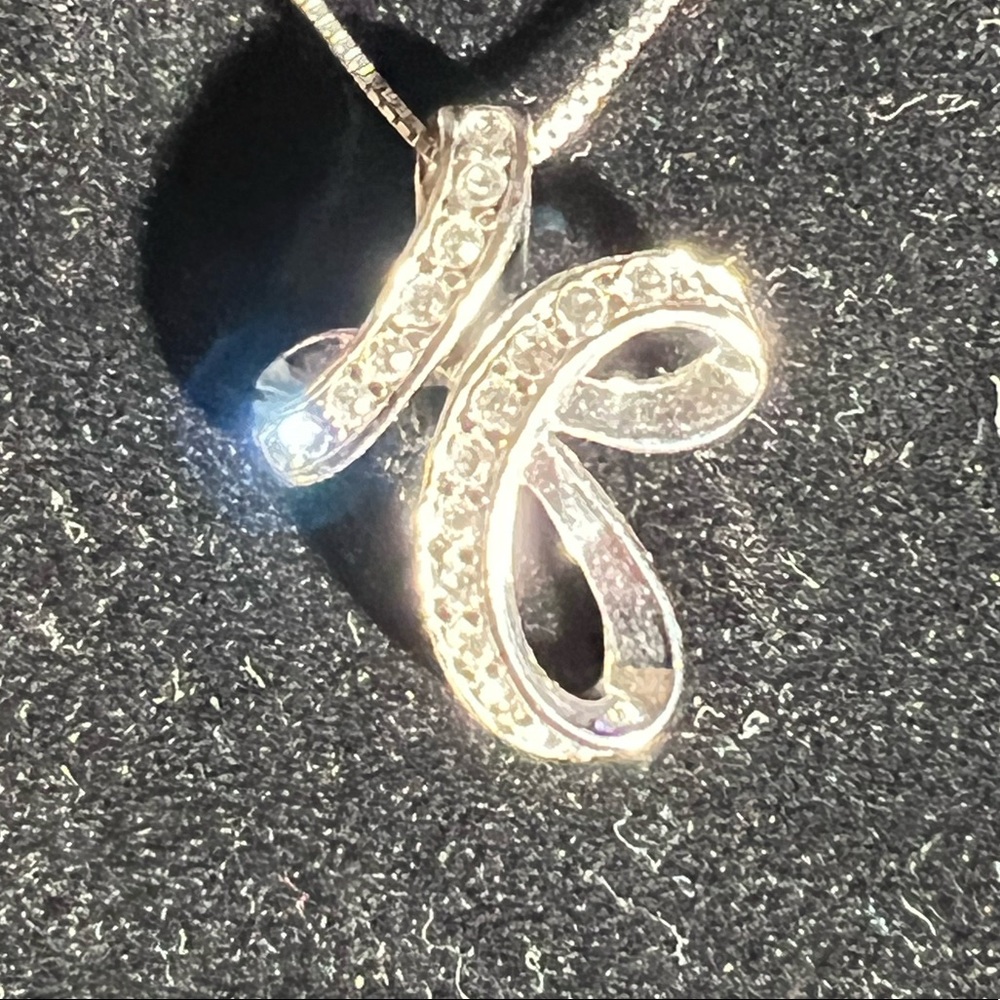 Fashion -2 Cross pendants- silver & rhinestones